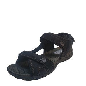 Nunn Bush Men's Shoes Rio Bravo hook and loop Lightweight Sandals Black